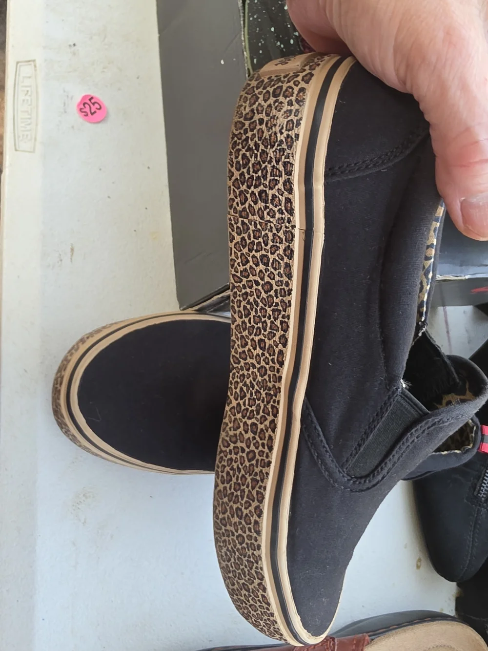 Black Slip-On Canvas Unisex Shoes - Unbranded